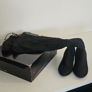 NWT Torrid Black Faux Suede Over-the-Knee Boots